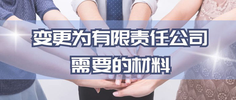 变更为有限责任公司需要的材料